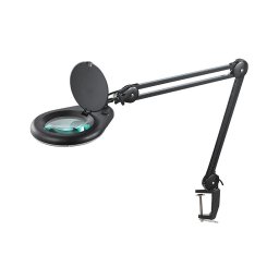 Lampă LED de masă cu lupă LED/9W/230V neagră