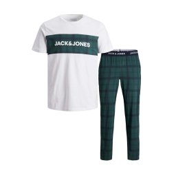 JACK & JONES Pijama Jactrain Lw Pants And Ss Tee Giftbox 12198200 19-5320 TCX Ponderosa Pine