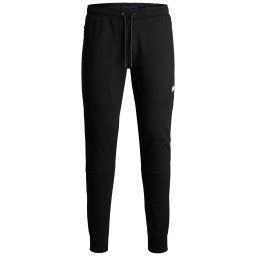 JACK & JONES Pantaloni 'Will' negru / alb