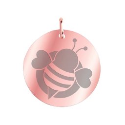 Martisor Pandantiv Inox Banut Rose Gold Albinuta