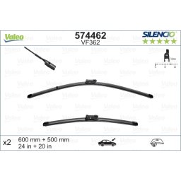 Set stergatoare de parbriz 600/500mm Valeo Silencio VF362 Audi A4 A5 Porsche Macan