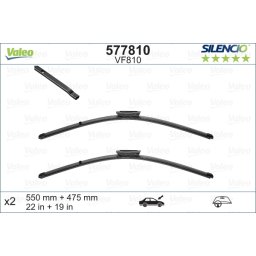 Set stergatoare parbriz 550/475mm Valeo Silencio VF810 Dacia Duster Logan II