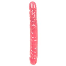 Doc Johnson Junior Penis Dublu Moale si Flexibil Membru cu Vene - Culoare Roz