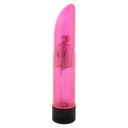 Clar Precum Cristalul Vibrator Mic in Forma de Deget - Roz