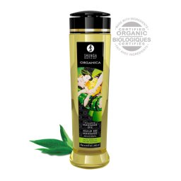 Shunga Ulei de Masaj Erotic - aroma Organic / Ceai Verde