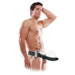 Fetish Fantasy Strap-On Scobit cu Vibratii 20cm - culoare Negru