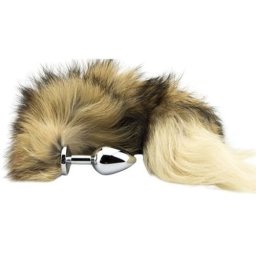 Furry Fantasy Dop Anal cu Codita de Vulpe Rosie Lunga si Stufoasa pentru Vulpite Salbatice si Indraznete