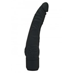 Get Real Vibrator Subtire din Silicon - culoare Negru