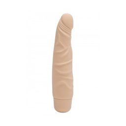 Get Real Mini Vibrator Subtire din Silicon - culoare Natural