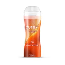 Durex Lubrifiant si Gel pentru Masaj 2 in 1 Senzual cu Ylang Ylang 200 ml - editie Olanda/Franta