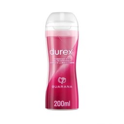 Durex Lubrifiant si Gel pentru Masaj 2 in 1 Stimulant cu Guarana 200 ml - editie Italia