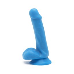Get Real Penisuri Fericite Dildo 15 cm cu Testicule - Albastru