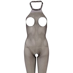 Mandy Mystery Catsuit din Plasa cu Decupaj la Sani - Small-Large