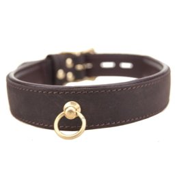 Bound Zgarda din Piele Nabuc cu Inel O