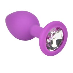 Loving Joy Dop Anal din Silicon Violet cu Bijuterie Eleganta - marime Mic