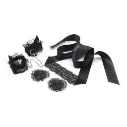 Crushious Indanteleaza-ma Set de Dantela Neagra Nivel Incepator Potrivit pentru Cele Timide si Aventuroase