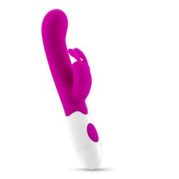 Crushious Jigglie Iepuras Vibrator cu 30 de Vibratii si Lubrifiant Gratuit Neted si Extrem de Flexibil
