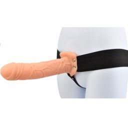 Loving Joy Strap-On Scobit 20 cm Culoare Deschisa Surprinde-ti Iubita cu o Erectie Zdravana