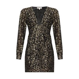 MICHAEL KORS Dress Cheetah Jqd Mini Drs MF2818M6MU 098 black/gold