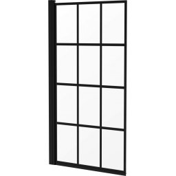 Paravan pentru cadă 80x140 cm finisaj negru KTJ_N72P