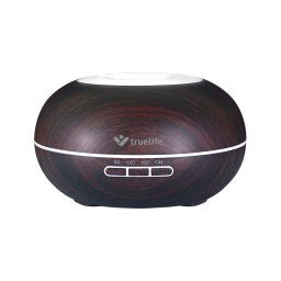TrueLife TLAIRDD5D Odorizant cu ultrasunete intunecat, 300 ml, 14 lumini de fundal, 10 ore de functionare, Model lemn Inchis