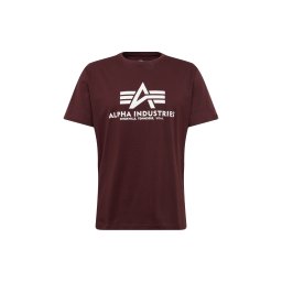 ALPHA INDUSTRIES Tricou roșu vin / alb