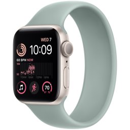 Ceas Smartwatch Apple Watch SE 2 (2022), GPS + Cellular, 40mm Starlight Aluminum Case, Succulent Solo Loop