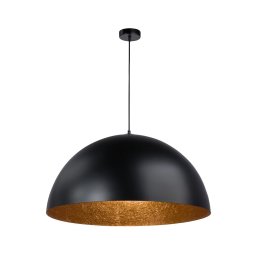 Lustră pe cablu SFERA 1xE27/60W/230V d. 50 cm negru/cupru