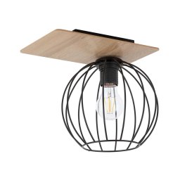 Lustră aplicată CYBER 1xE27/60W/230V lemn/neagră