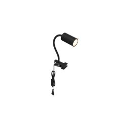Lampă flexibilă cu clemă ROBBY 1xGU10/25W/230V neagră Globo 57911KB