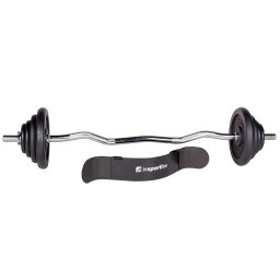 Set bara greutati curbata inSPORTline Castblack 45 Kg