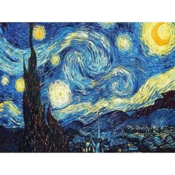 Set goblen cu diamante, cu sasiu, Noapte instelata - van Gogh 40x50 cm