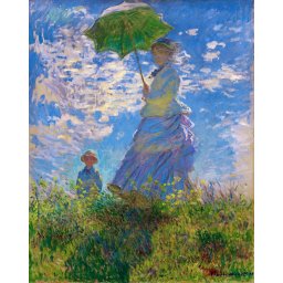 Set pictura pe numele, cu sasiu, Plimbare - Monet, 40x50 cm