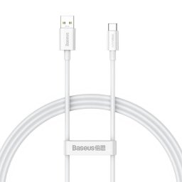 Superior Series Cable USB to USB-C, 65W, PD, 1m Alb