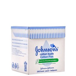 Johnson's Baby Betisoare igienice din bumbac 200 buc
