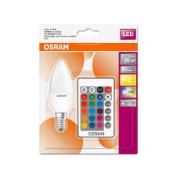 Bec LED RGBW dimabil Osram STAR E14/4,5W/230V 2700K + telecomandă