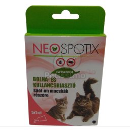 Soluție antiparazitară Spot On Neospotix pentru pisici 5 x 1 ml