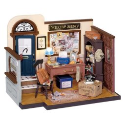 Puzzle 3D Minicasuta DIY Agentia de Detectivi a lui Mose, Rolife, 159 piese