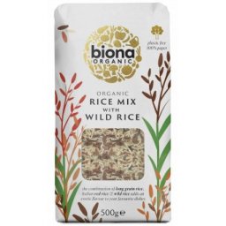 Orez mixt cu orez salbatic bio 500g Biona