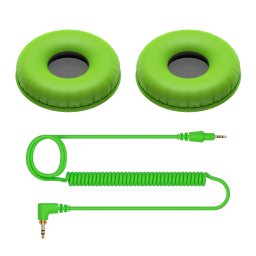 Cablu spiralat si cupe pentru urechi in culori variate, pentru HDJ-CUE1, Pioneer DJ HC-CP08