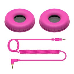 Cablu spiralat si cupe pentru urechi in culori variate, pentru HDJ-CUE1, Pioneer DJ HC-CP08