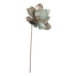 Floare artificiala Magnolia verde auriu 22x50 cm Elegant DecoLux