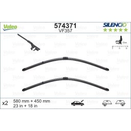 Set stergatoare de parbriz 580-450mm Valeo Silencio VF357 Alfa Romeo 159 Brera Spider