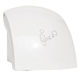 Uscator de maini cu senzor Ferro Titania Hotel, 1500 W, alb, IPX1