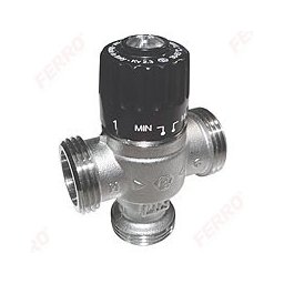 Vana de amestec termostatica 1" 3 cu 3 cai, 0-65 °C, Kv=2,3 m3/h