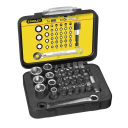 Stanley 1-13-907, trusa cu set de 40 de varfuri de insurubat 1/4