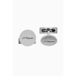 Butoni S.T. Dupont Round Silver