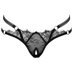 Cottelli Crotchless String 2322250 Black S/M