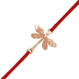 Martisor Bratara Argint 925 Placat Aur Roz 18K Libelula