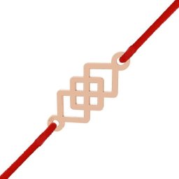 Martisor Bratara Argint 925 Placat Aur Roz 18K Nod Celtic